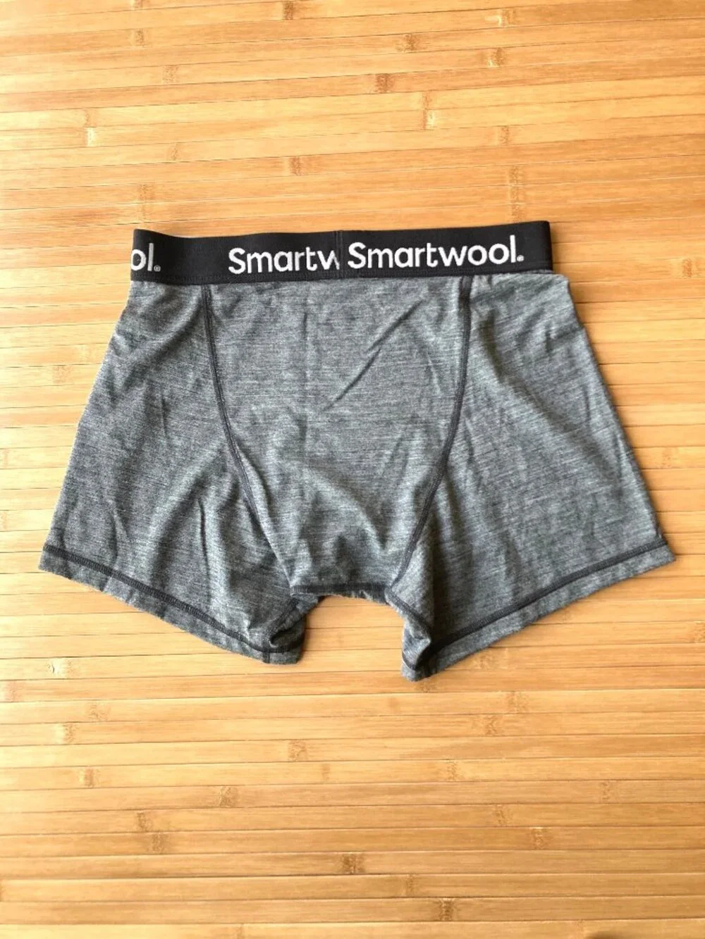 Smartwool Active Boxer Brief Merino Wool Mens Small S Gray Heather NWT